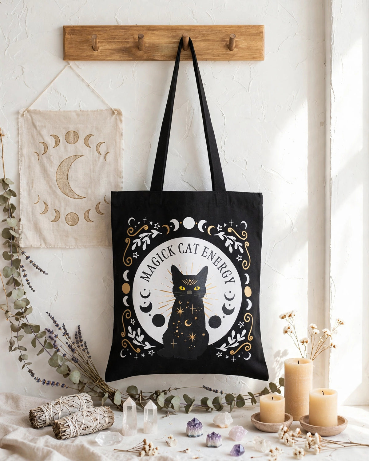 BOLSO «BLACK MAGICK CAT ENERGY»