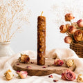 VELA DE MIEL CON ROSAS