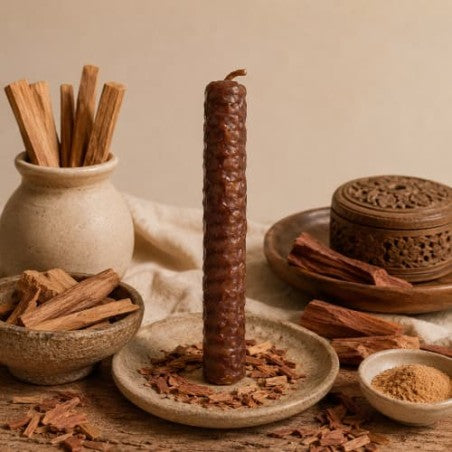 VELA DE MIEL CON SÁNDALO