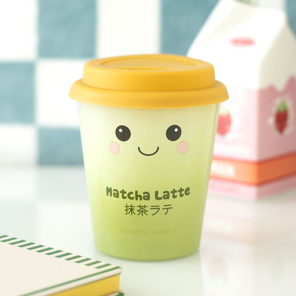 VELA CON TAPA MATCHA LATTE